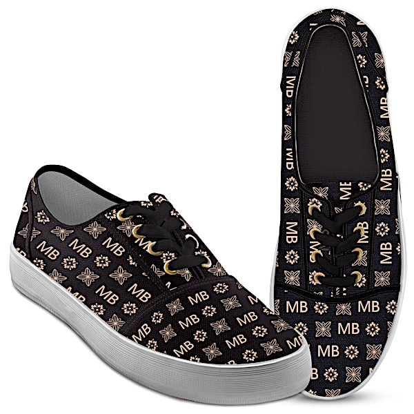 Designer-Style Printed Canvas Shoes With Your Initials
