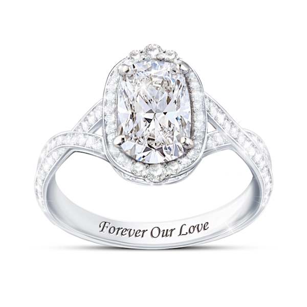 Over 7-Carat Simulated Diamond Forever Our Love Ring