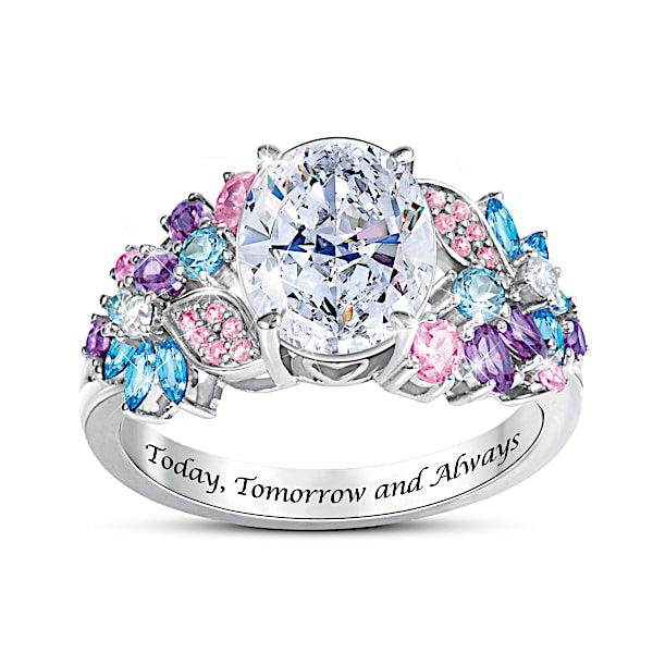 Love's Blossom Simulated Diamond Ring