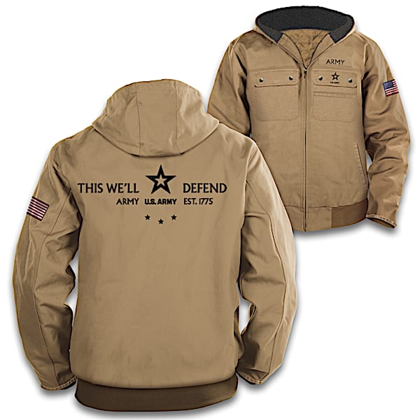 U.S. Army Canvas Jacket With Embroidered Logo