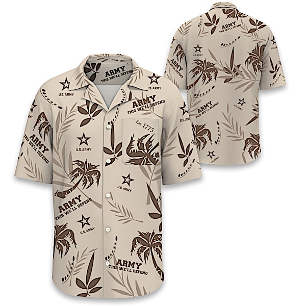 U.S. Army Pride Men's Hawaiian Shirt With The Army Logo