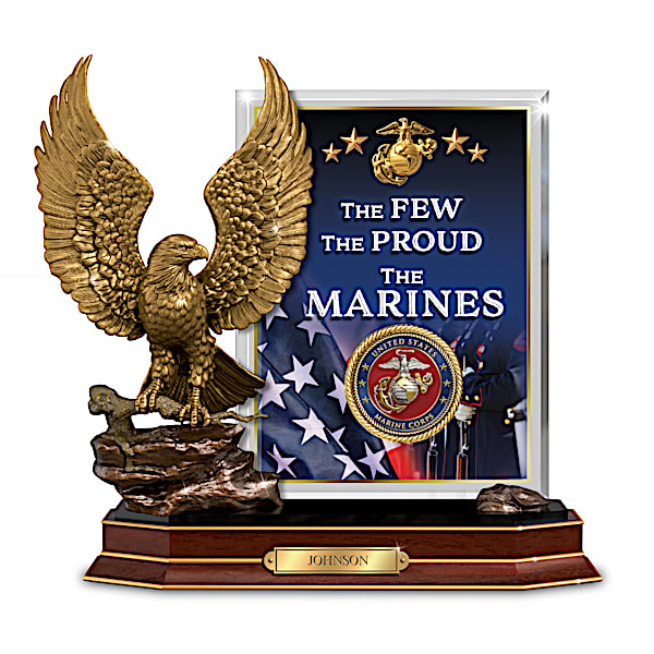 Marines The Few The Proud Personalized Eagle Sculpture
