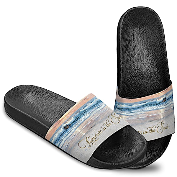 Footprints In The Sand Women's Slide Sandals