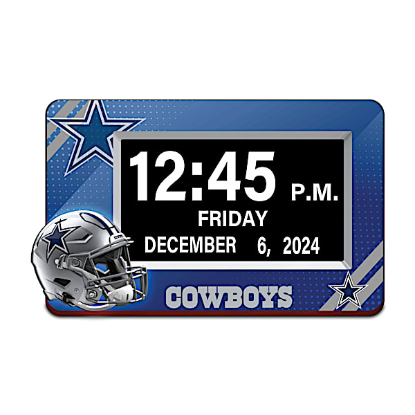 Dallas Cowboys Easy Read Full Disclosure LED Clock