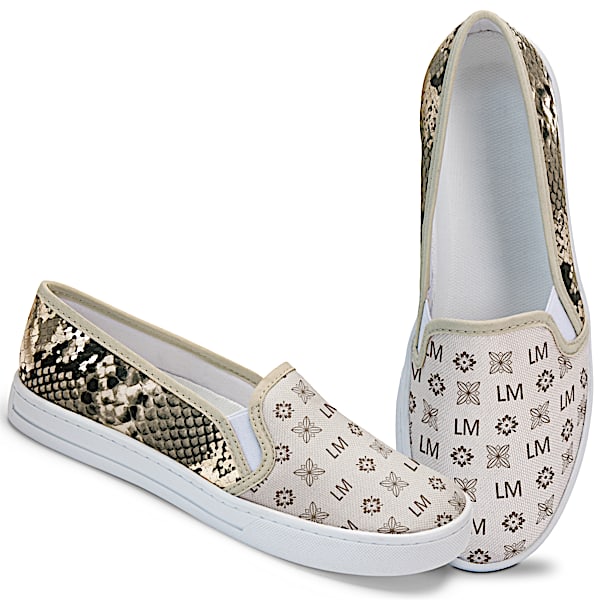 Faux Snakeskin Shoes With Your Initials In A Custom Pattern