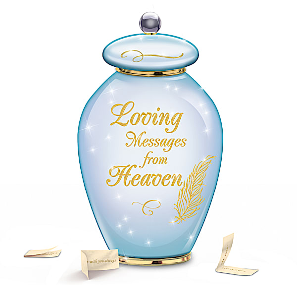 Porcelain Musical Comfort Jar With 365 Messages Of Hope