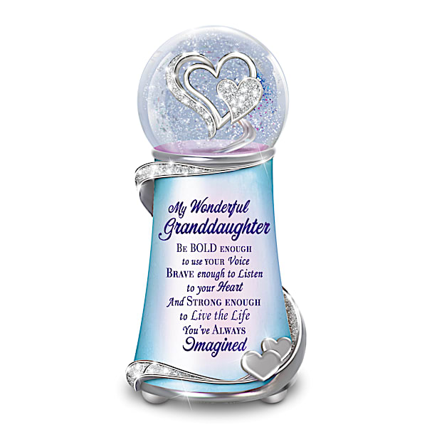 My Wonderful Granddaughter Musical Glitter Globe