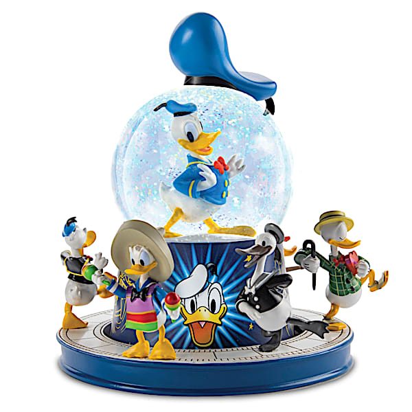 Disney Donald Duck 90th Anniversary Musical Glitter Globe