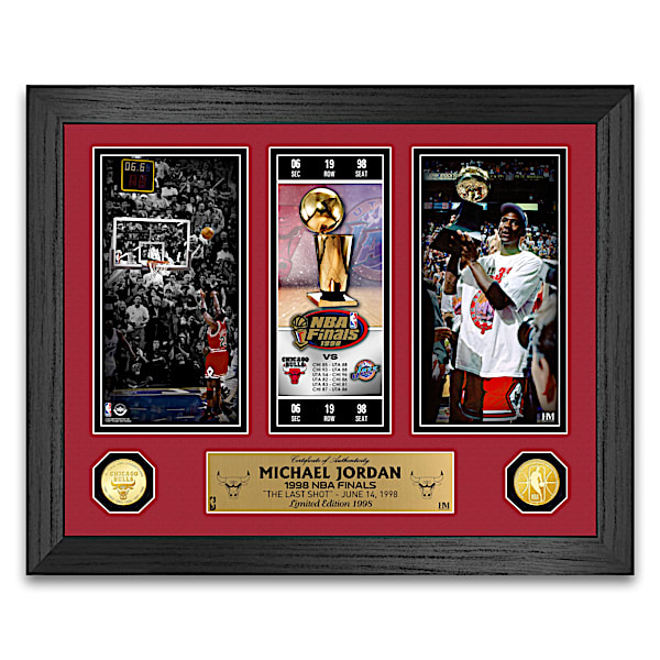 Michael Jordan The Last Shot Framed Wall Decor