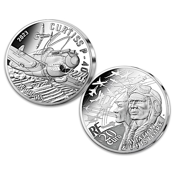 Curtiss P-40 Warhawk Coin: 44.4 Grams Of 90% Silver