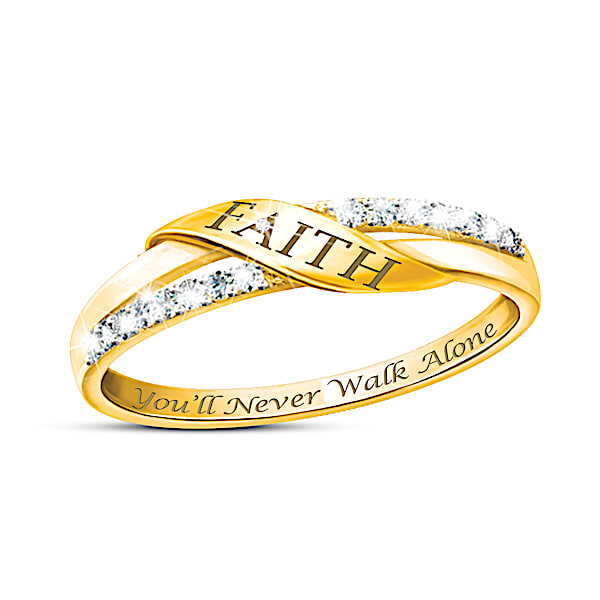 Faith Genuine Diamond Women's Ring