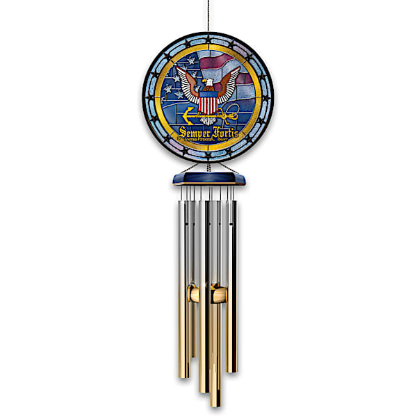 U.S. Navy Indoor/Outdoor Stained-Glass Wind Chime