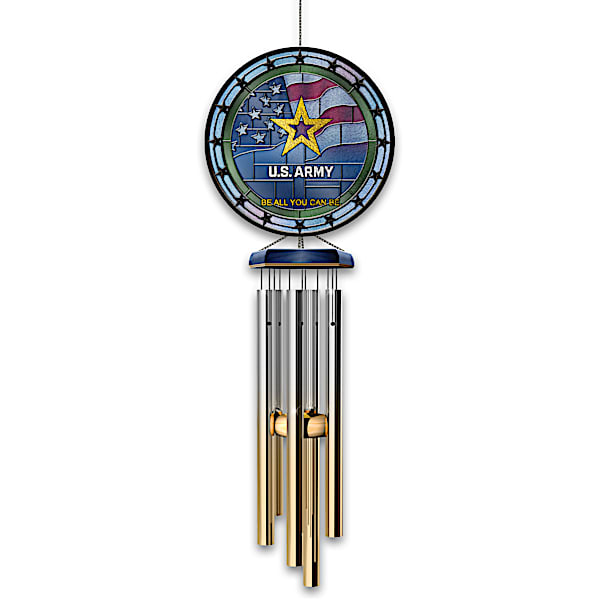 U.S. Army Indoor/Outdoor Stained-Glass Wind Chime