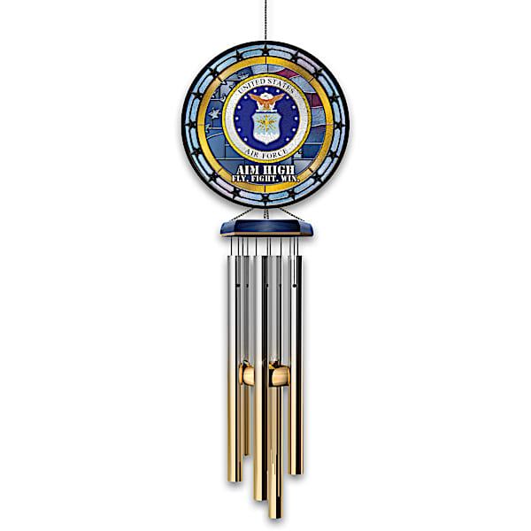U.S. Air Force Indoor/Outdoor Stained-Glass Wind Chime