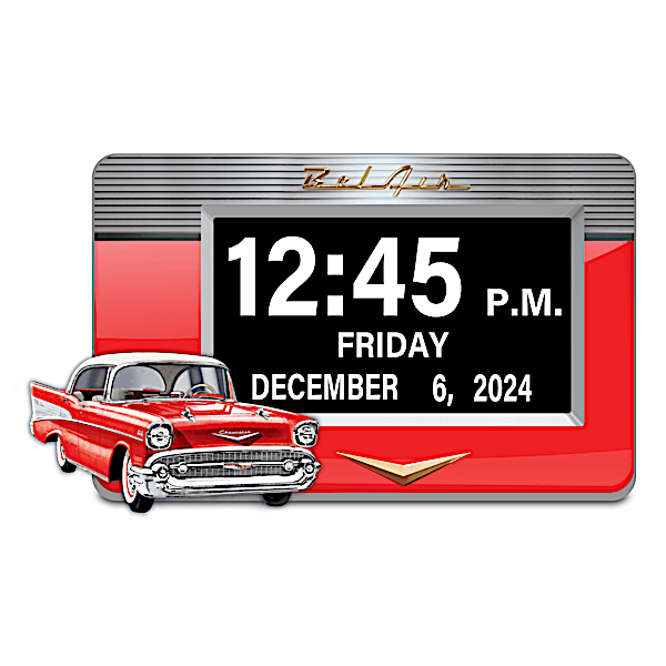 1957 Chevy Bel Air Easy-Read Full Disclosure Clock