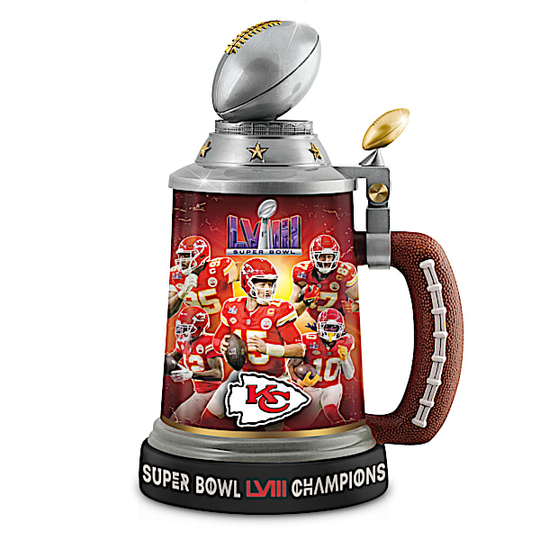 Kansas City Chiefs Super Bowl LVIII Champions NFL Stein