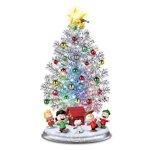 PEANUTS Pre-Lit Color-Changing Musical Christmas Tree