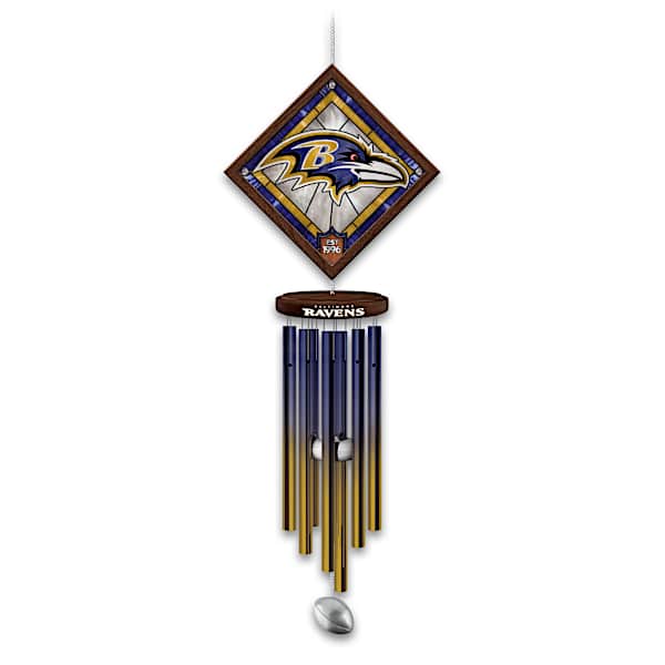 NFL Wind Chime With Stained-Glass Logo: Choose A Team