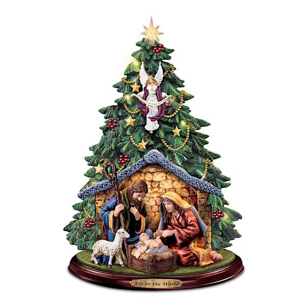 Illuminated STAR WARS Tabletop Christmas Tree With Sculpted
