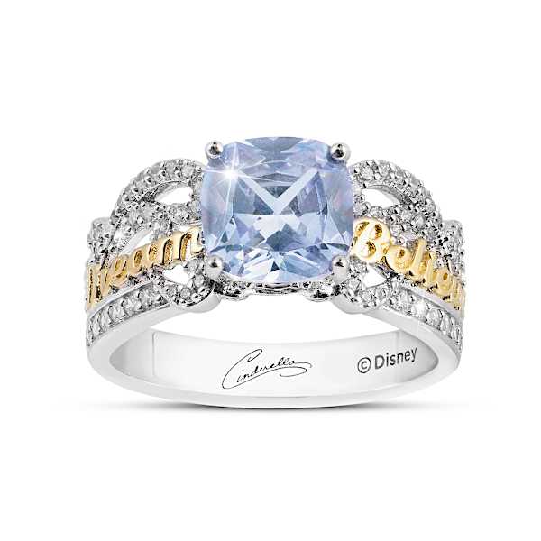 3.5-Carat Disney Cinderella Anniversary Color-Changing Ring