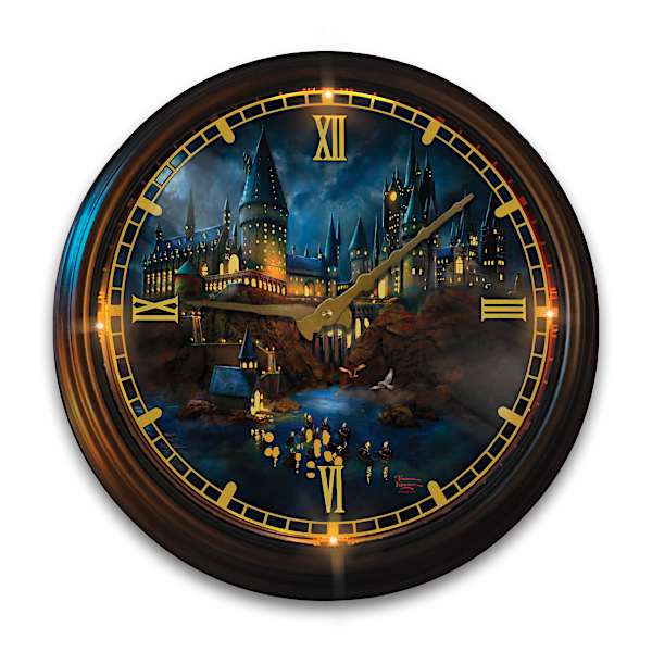 HARRY POTTER Thomas Kinkade Studios Art Atomic Wall Clock