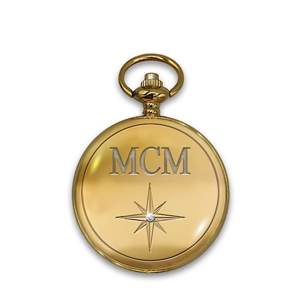 Keepsake Compass Engraved With Your Grandson's Initials