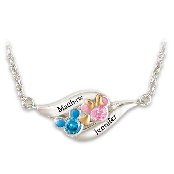 Disney Sweethearts Personalized Crystal Birthstone Necklace