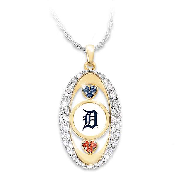 For The Love Of The Game Tigers Crystal Pendant