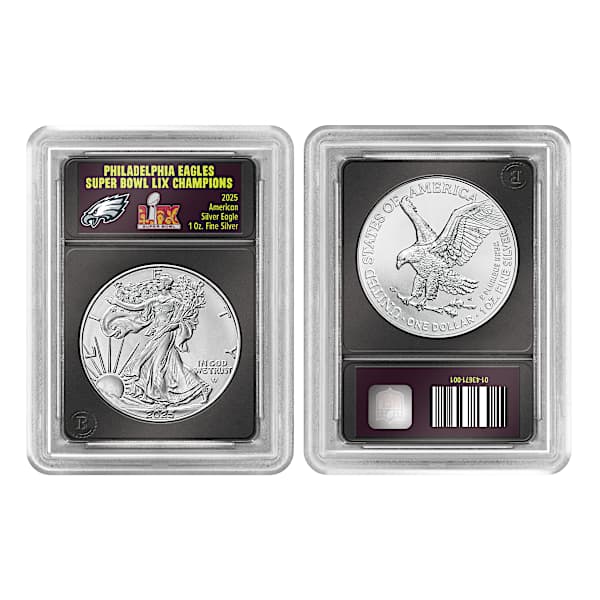 Eagles Super Bowl LIX Champions 2025 Silver Eagle Coin