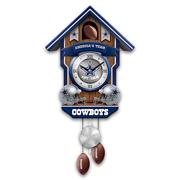 Dallas Cowboys Legacy Sculpted Wall Clock