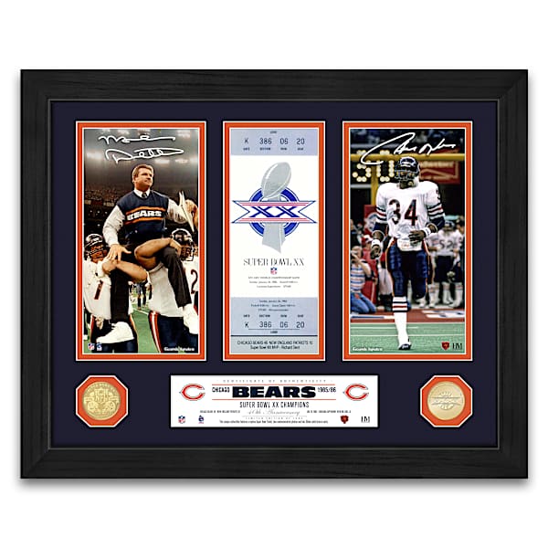 Chicago Bears Super Bowl XX Champions Wall Decor