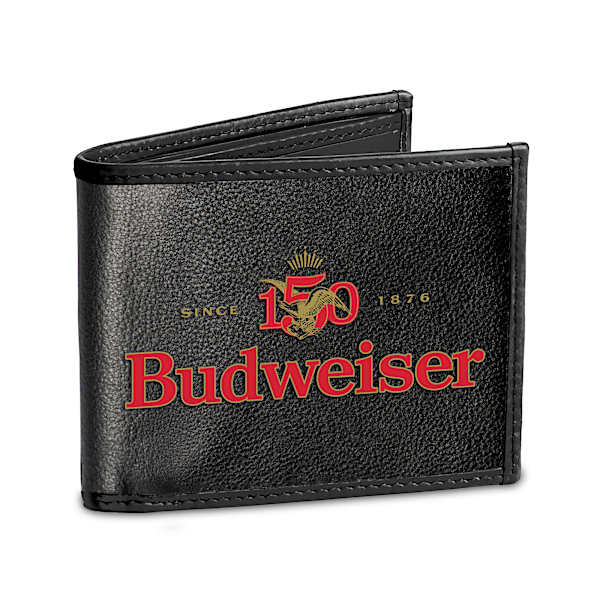 Budweiser 150th Anniversary Anti-RFID Faux Leather Wallet