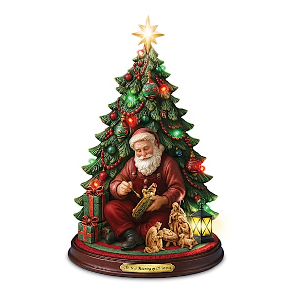 Illuminated STAR WARS Tabletop Christmas Tree With Sculpted