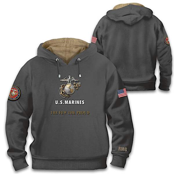 U.S. Marine Corps Personalized Men's Pullover Hoodie