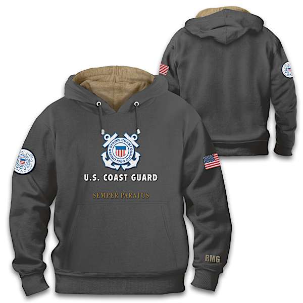 U.S. Coast Guard Personalized Men's Pullover Hoodie