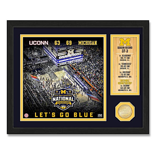 Michigan NCAA Men's Basketball Champions Photo Tribute