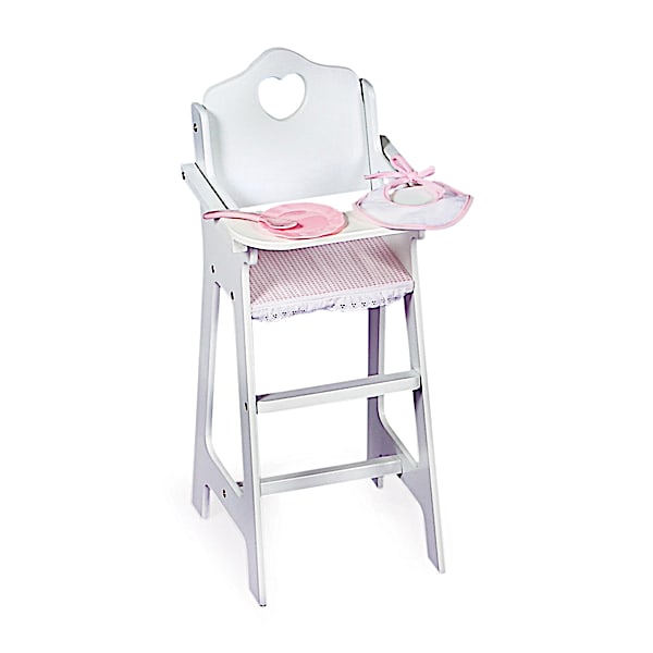 Baby Doll High Chair With DIY Personalization Decals