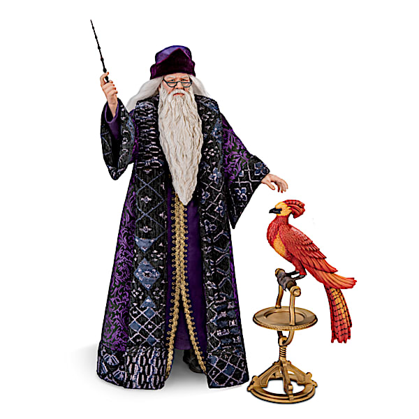 PROFESSOR DUMBLEDORE Poseable Portrait Figure With FAWKES