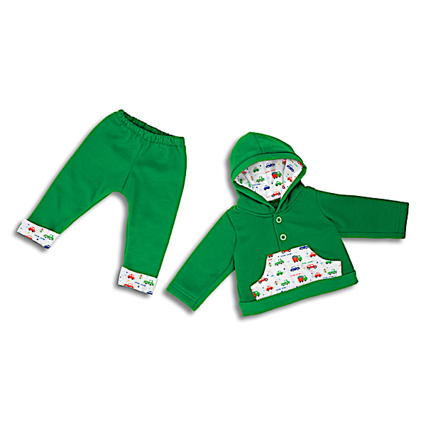 Hoodie And Matching Sweatpants Set For 16 - 19 Baby Dolls