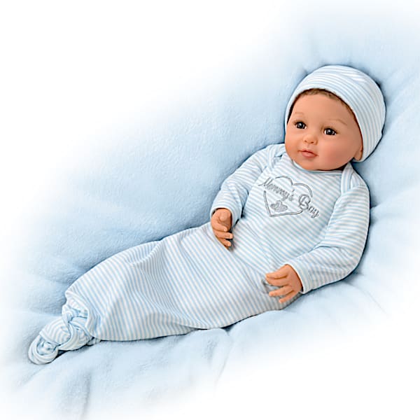 Mommy's Boy Realistic Baby Doll With Magnetic Pacifier