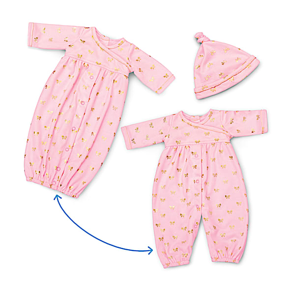 Nap And Play 2-In-1 Convertible Baby Doll Outfit And Cap
