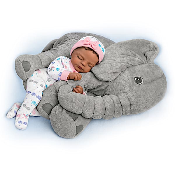 Violet Parker Nia Vinyl Baby Doll And Plush Elephant Set