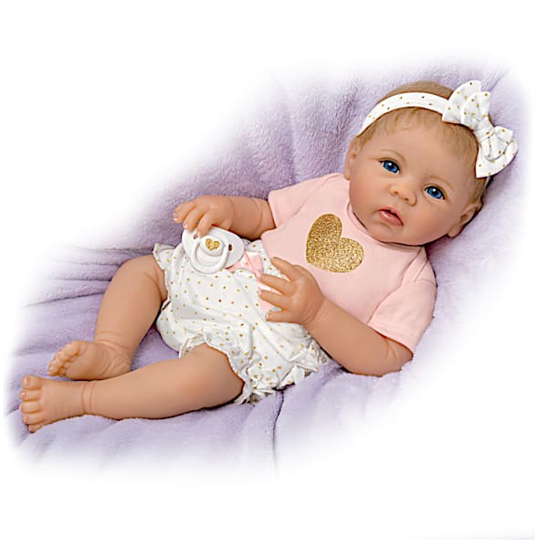 Cooing Baby Girl Doll With Heartbeat By Linda Murray