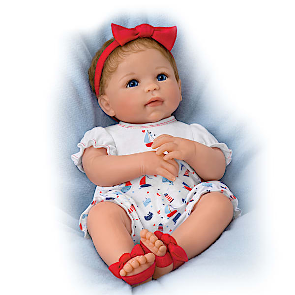 Little Saylor Lifelike Baby Doll With Magnetic Pacifier