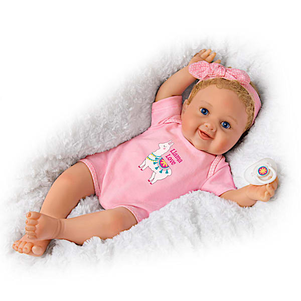 Ping Lau Llama Love Vinyl Baby Doll With Custom Outfit