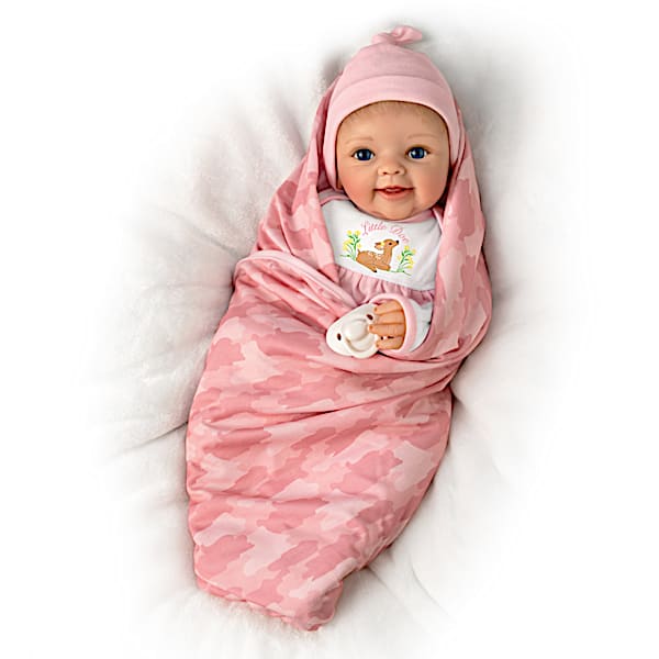 Little Doe Deer-Themed Lifelike Baby Doll By Sherry Rawn