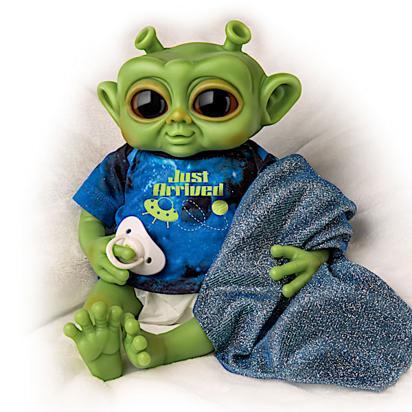 Alien Doll: Just Arrived Green Silicone Alien Baby Doll
