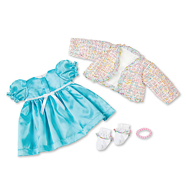 4-Piece Tea Party Doll Outfit By Designer Victoria Jordan