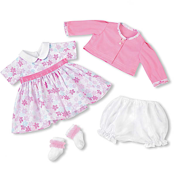 4-Piece Baby Doll Floral Party Dress Set By Victoria Jordan