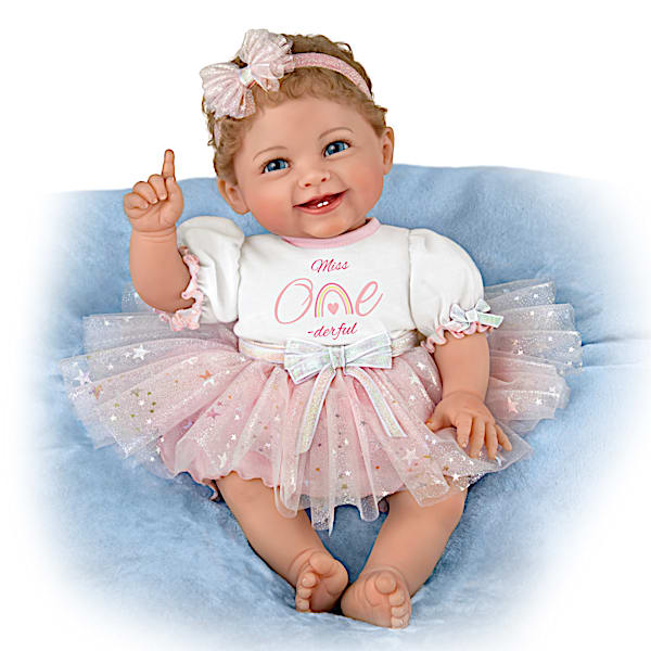 Little Miss One-derful Lifelike Baby Doll By Ping Lau